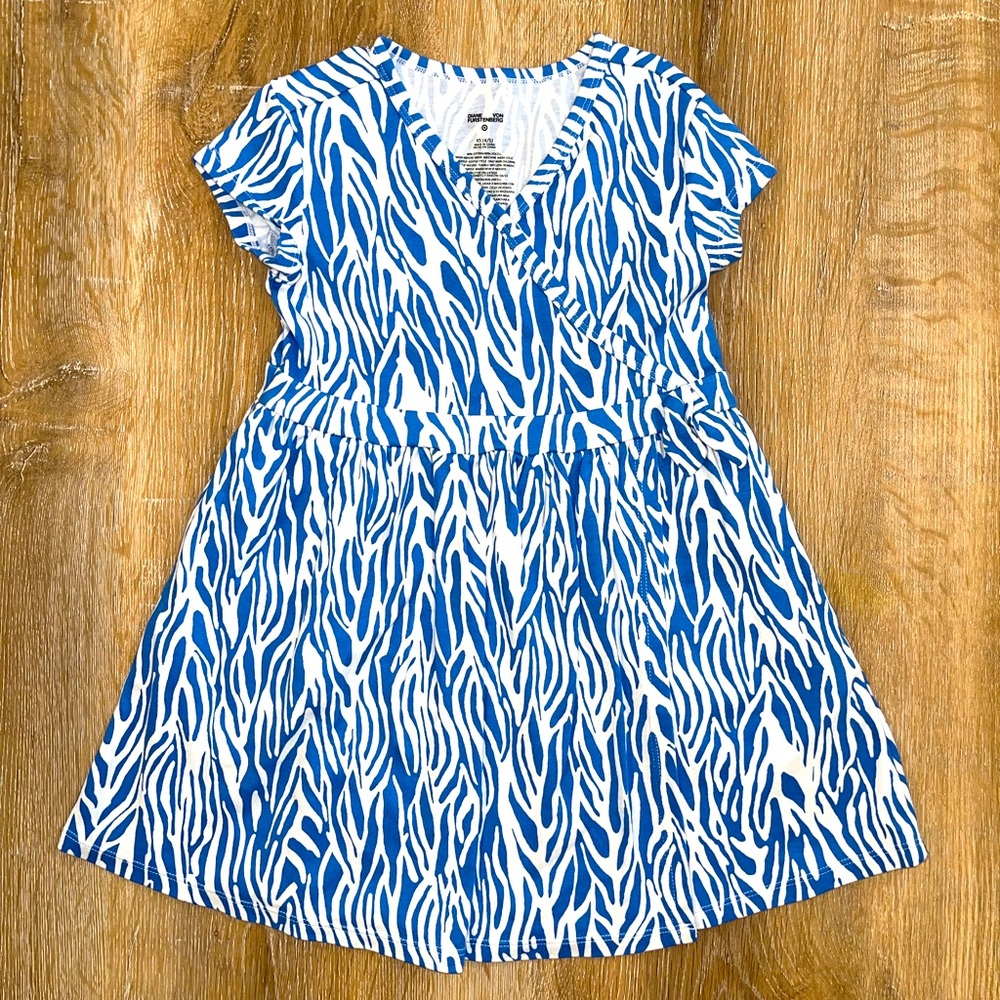 Diane Von Furstenberg x Target girls blue strip dress